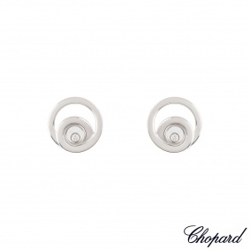 Chopard White Gold Happy Diamonds Earrings 837108-1002 Chopard White Gold Happy Diamonds Earrings 837108-1002